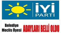 İYİ Parti Anamur Belediye Meclis Üyesi Adayları