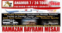 ANAMUR 7 / 24 TOUR’dan Ramazan Bayramı Mesajı