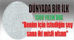 Bu Yazıt “Dünyada Bir İlk”