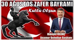 BAŞKAN KILINÇ’TAN 30 AĞUSTOS ZAFER BAYRAMI MESAJI