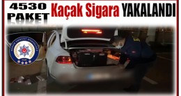 4530 Paket Kaçak Sigara Yakalandı