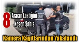 Park Halindeki 8 Aracın Lastiğini Kesti ; Kamera Kayıtlarından Yakalandı