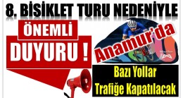 8. Bisiklet Turu Anamur’dan Başlıyor. Bazı Yollar Trafiğe Kapatılacak