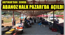 ABANOZ’da da,Pazar Esnafı ve Vatandaş Tozdan ve Güneşten Korunacak