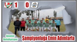 Anamur Belediyespor Şampiyonluk Yolunda Emin Adımlarla İlerliyor