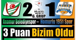 Anamur Belediyespor 3 Puanın Sahibi Oldu