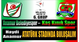 Takımımız Anamur Belediyespor Kaş Kınık Sporu Konuk Edecek