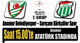 Anamur Belediyespor , Sarıçam Kürkçüler Spor Takımını Konuk edecek