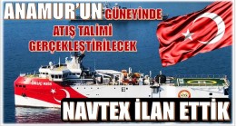 ANAMUR GÜNEYİNDE ATIŞ EĞİTİMİ YAPILACAK