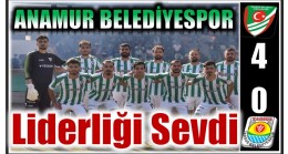 Anamur Belediyespor Liderliği Sevdi