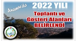 Anamur’da Toplantı ve Gösteri Alanları Belirlendi