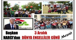 ANED Başkanı NARCI’dan ; 3 Aralık DÜNYA ENGELLİLER GÜNÜ Mesajı
