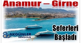 Anamur – Girne Feribot Seferleri Başladı