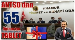 ANAMUR TİCARET ODASINDAN ÖĞRENCİLERE 55 TABLET