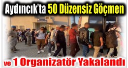 Aydıncık’ta 50 Düzensiz Göçmen ve 1 Organizatör Yakalandı