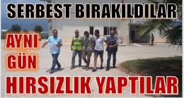 Adli Kontrol İle Serbest Kaldılar,Aynı Gün Yine Çaldılar