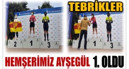 TEBRİKLER ; HEMŞERİMİZ AYŞEGÜL 1. OLDU