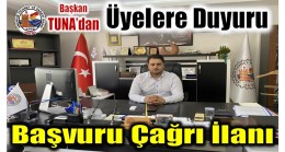 Başkan TUNA’dan Üyelere ,TKDK ” Başvuru Çağrı İlanı ” ile İlgili Önemli Duyuru