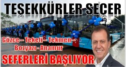 Mersin Büyükşehir Belediyesinden Gözce-Tekeli-Tekmen-Bozyazı- Anamur Otobüs Seferleri Başlıyor