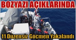 BOZYAZI AÇIKLARINDA !! DÜZENSİZ GÖÇMEN YAKALANDI