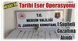 Bozyazı’da Tarihi Eser Operasyonu ; 1 Şüpheli Gözaltına Alındı