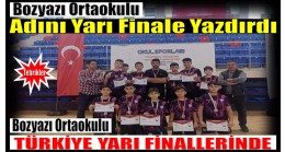 TEBRİKLER ! Bozyazı Ortaokulu Adını TÜRKİYE YARI FİNALİNE Yazdırdı