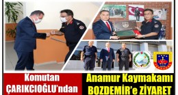 Komutanlarımız ÇARIKCIOĞLU ve ŞEN’den Anamur Kaymakamı BOZDEMİR’e ” Hoş Geldin ” Ziyareti