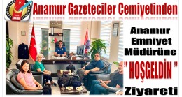 Anamur Gazeteciler Cemiyetinden Emniyet Müdürüne ” HOŞGELDİN ” Ziyareti