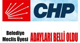 CHP´nin Anamur Belediye Meclis Üyesi Adayları