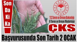 ÇKS Başvuruları 2 Ocak’ta Sona Eriyor