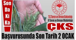 ÇKS Başvuruları 2 Ocak’ta Sona Eriyor