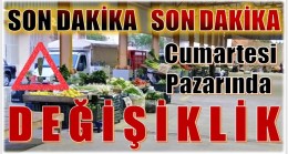 ANAMUR’LULAR DİKKAT ! CUMARTESİ PAZARI …