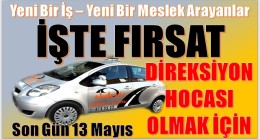 İŞTE FIRSAT : Direksiyon Hocası Olmak İster misiniz ?