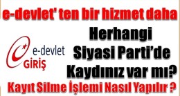 Siyasi Parti Üyeliğinizi Sorgulayabilir,İstifa Edebilirsiniz