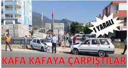 Kafa Kafaya Çarpıştılar ; 1 Yaralı