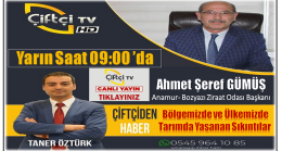 Başkan ÇİFTÇİ TV’de ” Tarımda Yaşanan Sıkıntılar ve Çözüm Önerileri”