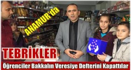 ANAMUR’LU ÖĞRENCİLER ” BAKKALIN VERESİYE DEFTERİNİ SATIN ALDILAR “