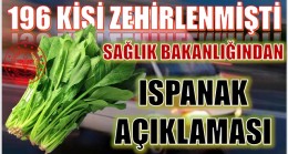 Sağlık Bakanı 196 Kişinin Zehirlendiği Ispanakla ile İlgili Açıklama Yaptı