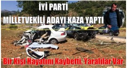 İyi Parti Milletvekili Adayının Aracı Kaza Yaptı