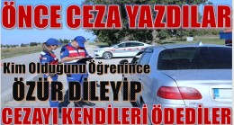 ÖNCE CEZA YAZDILAR, SONRA ÖZÜR DİLEYİP CEZAYI KENDİLERİ ÖDEDİLER.