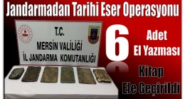 Jandarmadan Tarihi Eser Operasyonu ; 3 Şüpheli Gözaltına Alındı