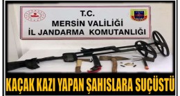 Jandarmadan Kaçak Kazı Yapan Şahıslara Suçüstü