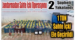 Sahte İçki Operasyonu ; 1 Ton Sahte İçki Ele Geçirildi