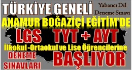 ANAMUR BOĞAZİÇİ EĞİTİMDEN, YABANCI DİL DENEME SINAVLARI