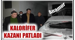Anamur’da , Kalorifer Kazanı Patladı