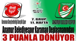Anamur Belediyespor Deplasmandan 3 Puanla Dönüyor
