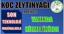 KOÇ ZEYTİNYAĞI FABRİKASI AÇILIYOR
