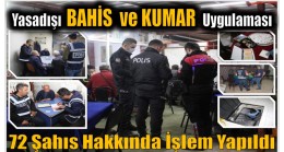 Türkiye Genelinde Yasadışı Bahis , Kumar , Tombala ve Oyun Makineleri Uygulaması