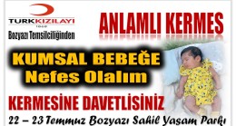 BOZYAZI KIZILAY’DAN  KUMSAL BEBEK YARARINA KERMES