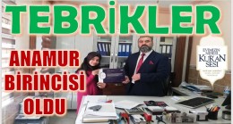 KUR’AN-I KERİM’İ GÜZEL OKUMA YARIŞMASINDA ANAMUR BİRİNCİSİ OLDU